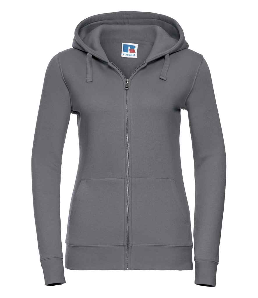 Russell Russell Athletic Ladies Authentic Zip Hooded Sweatshirt Convoy Grey