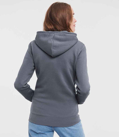 Russell Russell Athletic Ladies Authentic Zip Hooded Sweatshirt Convoy Grey