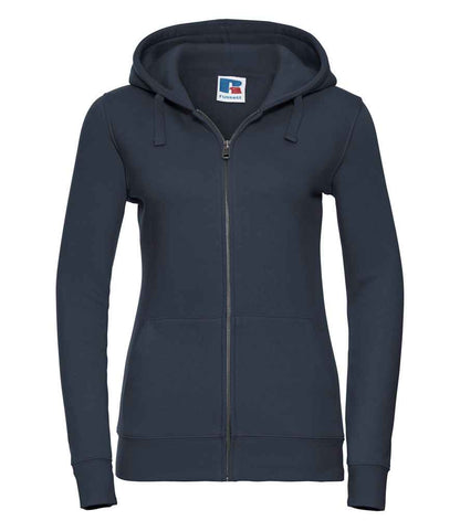 Russell Russell Athletic Ladies Authentic Zip Hooded Sweatshirt French Navy