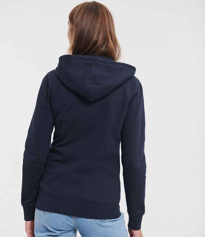 Russell Russell Athletic Ladies Authentic Zip Hooded Sweatshirt French Navy