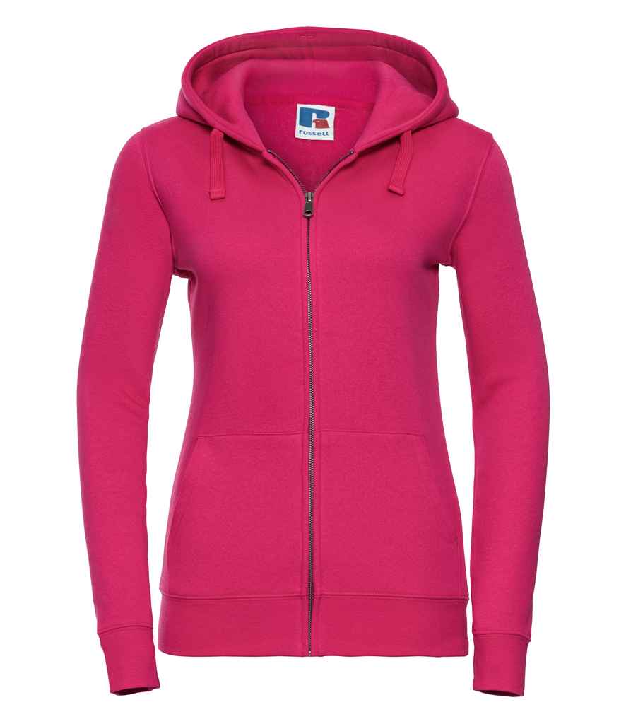 Russell Russell Athletic Ladies Authentic Zip Hooded Sweatshirt Fuchsia