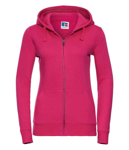 Russell Russell Athletic Ladies Authentic Zip Hooded Sweatshirt Fuchsia