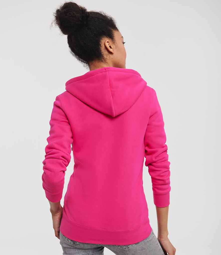 Russell Russell Athletic Ladies Authentic Zip Hooded Sweatshirt Fuchsia
