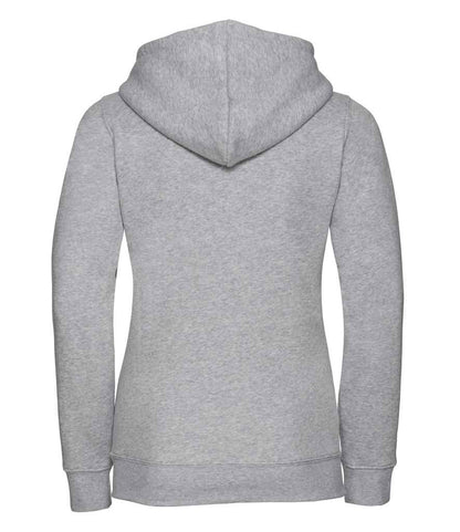 Russell Russell Athletic Ladies Authentic Zip Hooded Sweatshirt Light Oxford