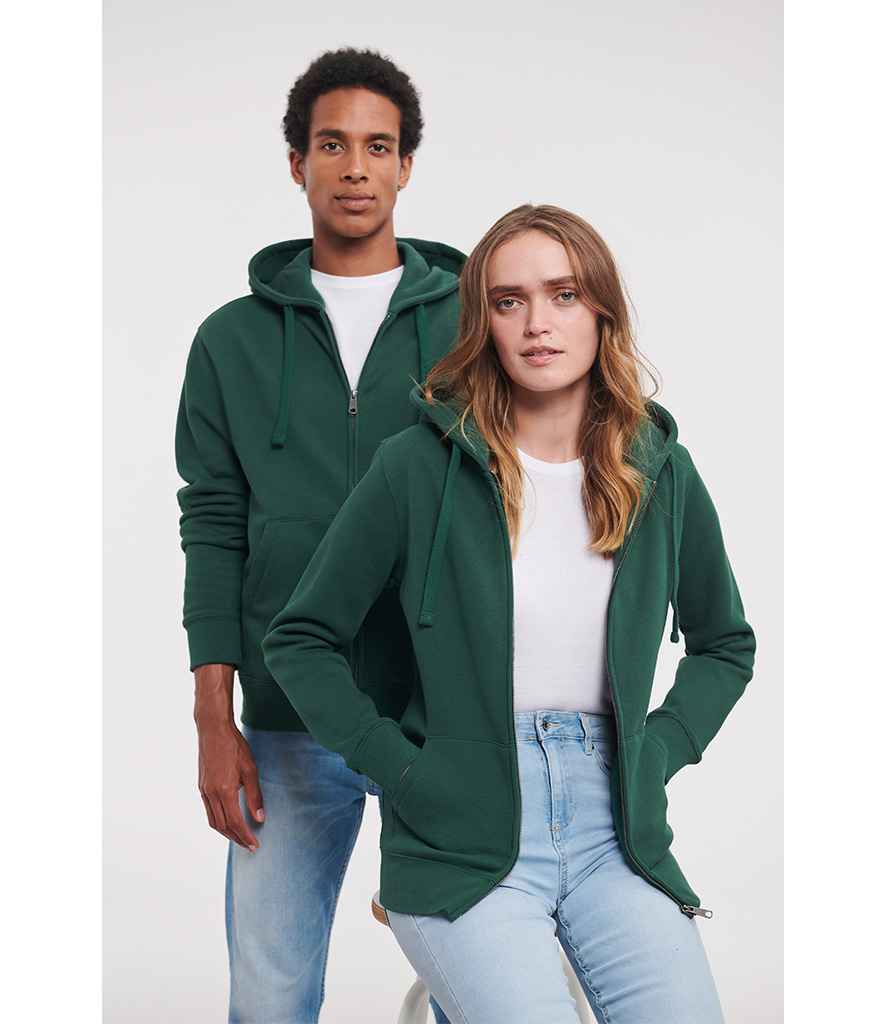 Russell Russell Athletic Authentic Zip Hooded Sweatshirt Bottle Green