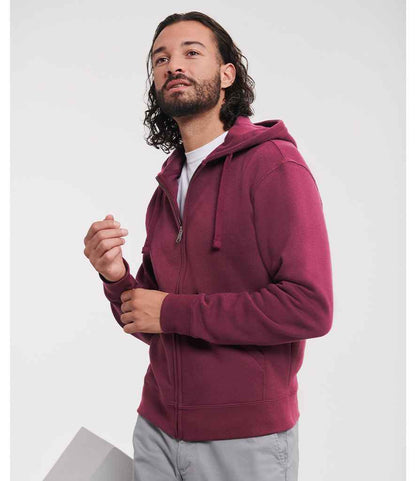 Russell Russell Athletic Authentic Zip Hooded Sweatshirt Burgundy