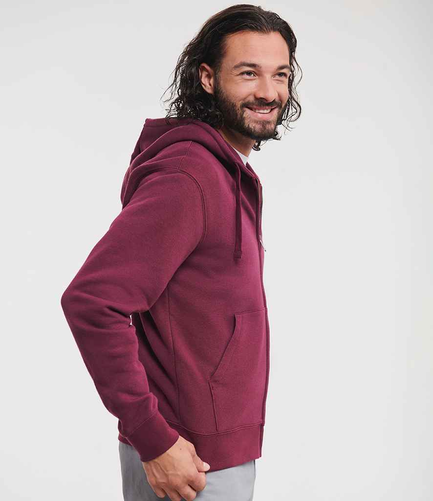 Russell Russell Athletic Authentic Zip Hooded Sweatshirt Burgundy