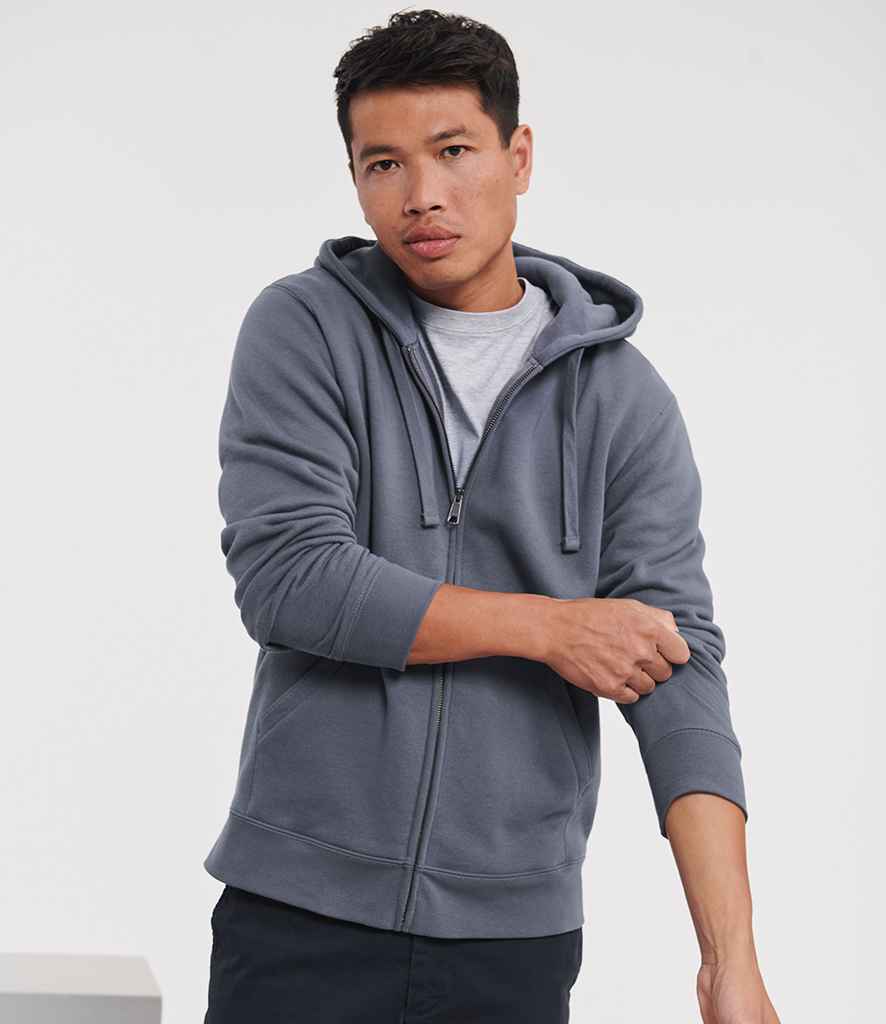 Russell Russell Athletic Authentic Zip Hooded Sweatshirt Convoy Grey