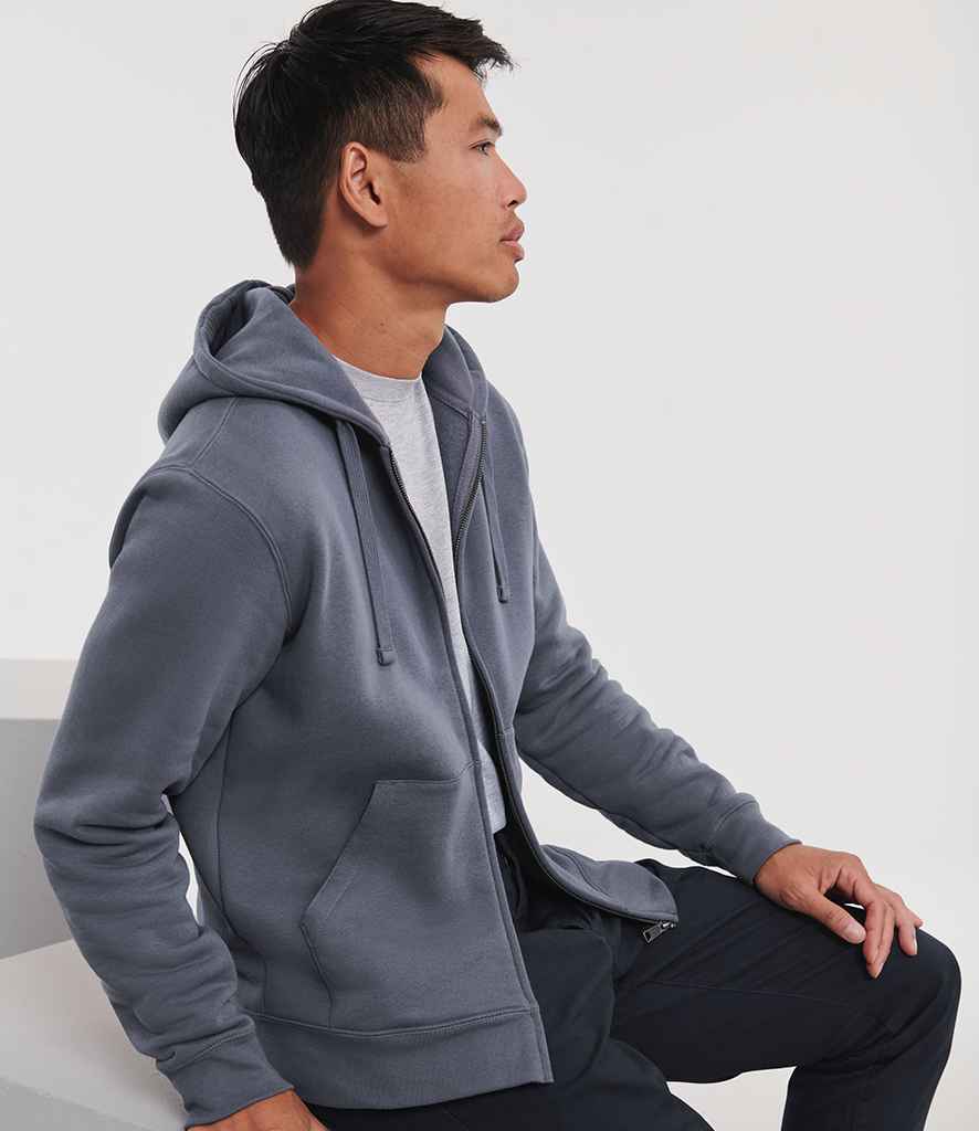 Russell Russell Athletic Authentic Zip Hooded Sweatshirt Convoy Grey