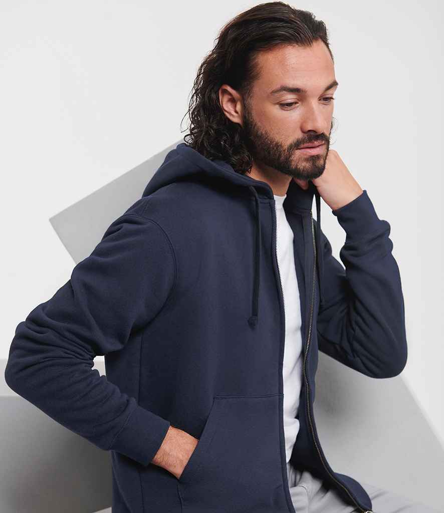 Russell Russell Athletic Authentic Zip Hooded Sweatshirt French Navy