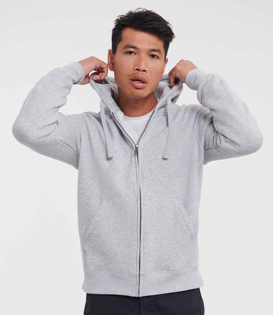 Russell Russell Athletic Authentic Zip Hooded Sweatshirt Light Oxford