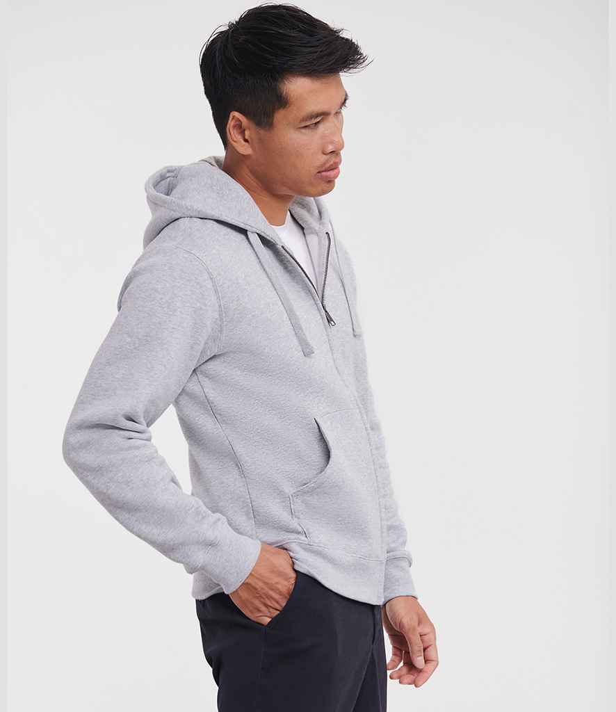 Russell Russell Athletic Authentic Zip Hooded Sweatshirt Light Oxford