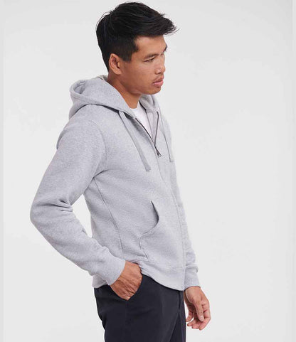 Russell Russell Athletic Authentic Zip Hooded Sweatshirt Light Oxford