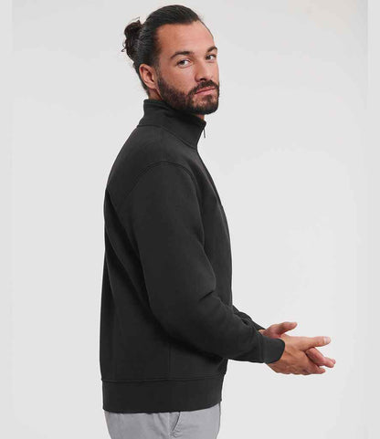 Russell Russell Athletic Authentic Zip Neck Sweatshirt Black