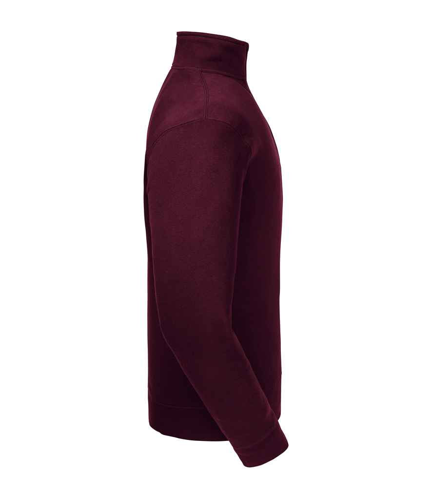 Russell Russell Athletic Authentic Zip Neck Sweatshirt Burgundy