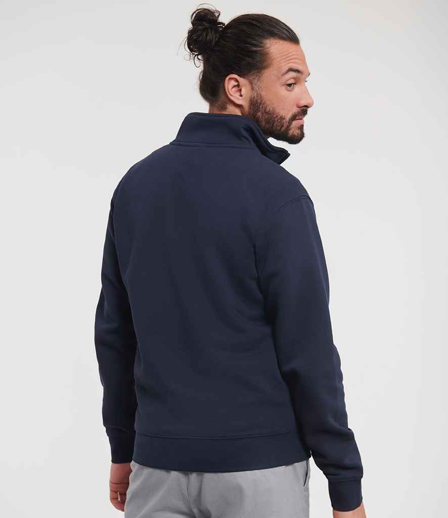 Russell Russell Athletic Authentic Zip Neck Sweatshirt French Navy