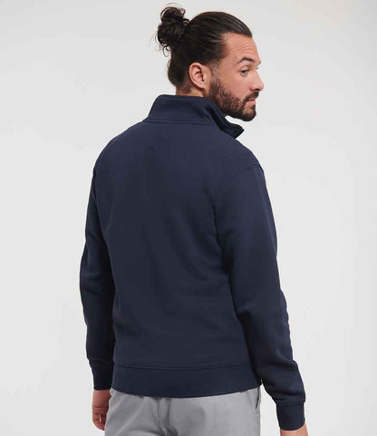 Russell Russell Athletic Authentic Zip Neck Sweatshirt French Navy