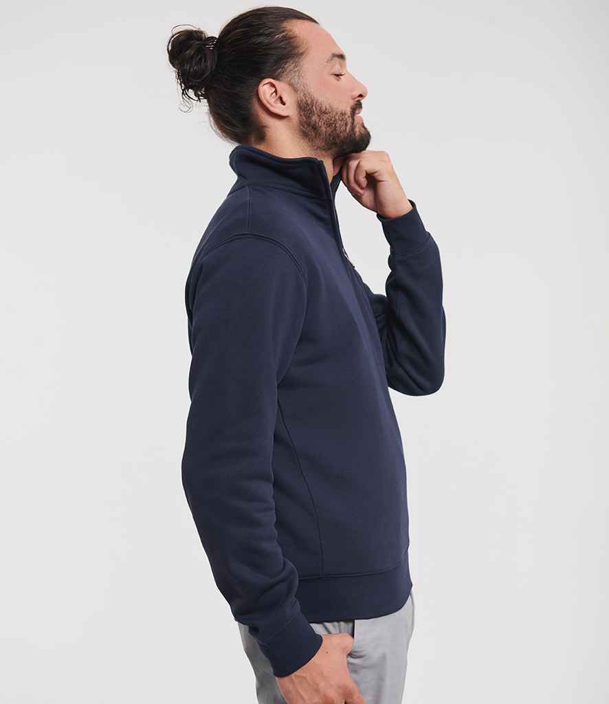 Russell Russell Athletic Authentic Zip Neck Sweatshirt French Navy