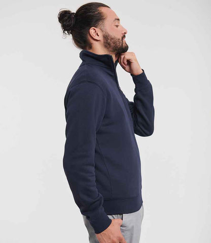 Russell Russell Athletic Authentic Zip Neck Sweatshirt French Navy