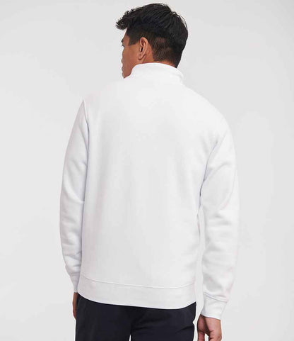 Russell Russell Athletic Authentic Zip Neck Sweatshirt White