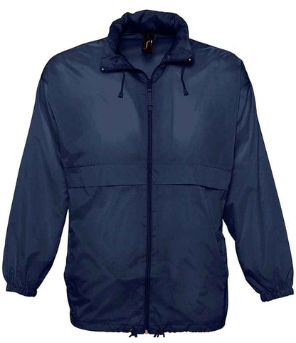 SOL'S Unisex Surf Windbreaker Jacket in Navy