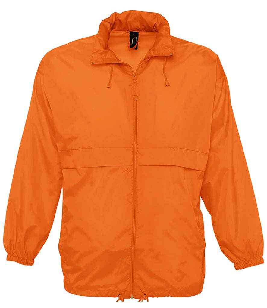 SOL'S Unisex Surf Windbreaker Jacket - Orange