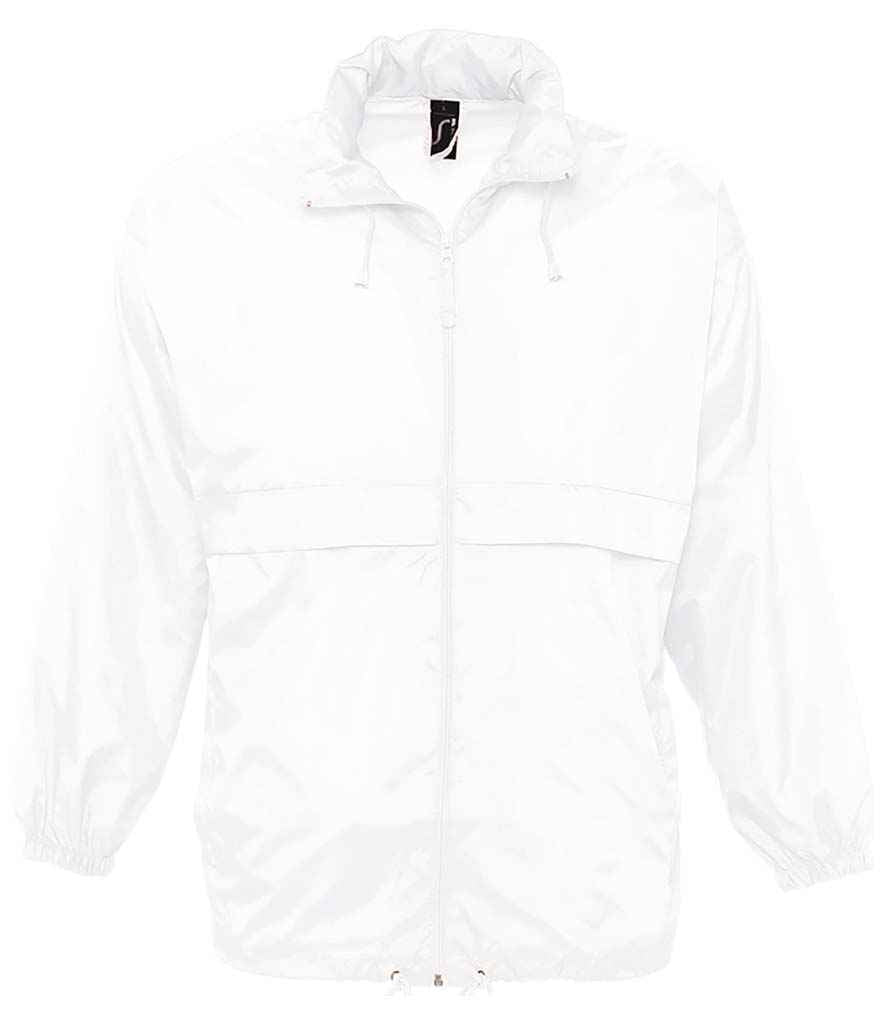 SOL'S Unisex Surf Windbreaker Jacket - White