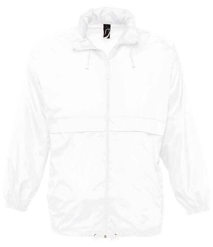 SOL'S Unisex Surf Windbreaker Jacket - White