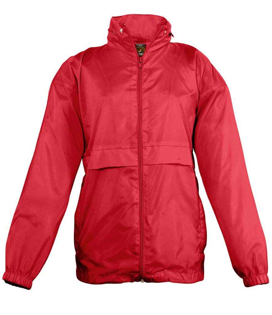 SOL'S Kids Surf Windbreaker Jacket - Red