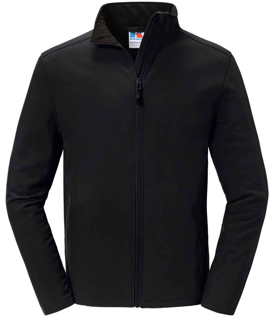 Russell Athletic Essential Recycled Soft Shell Jacket in Black