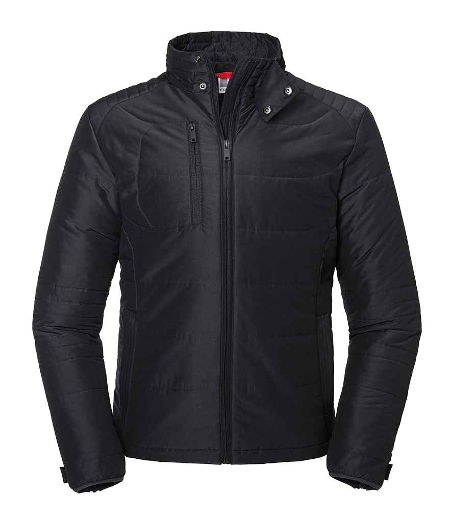 Russell Athletic Cross Padded Jacket in Black