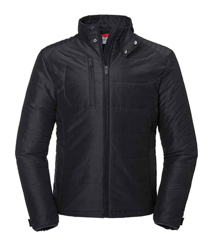 Russell Athletic Cross Padded Jacket in Black