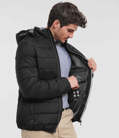 Russell Russell Athletic Hooded Nano Padded Jacket Black