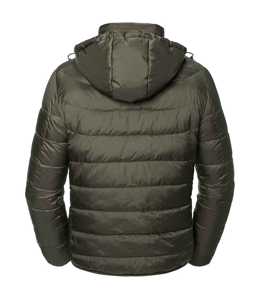 Russell Russell Athletic Hooded Nano Padded Jacket Dark Olive