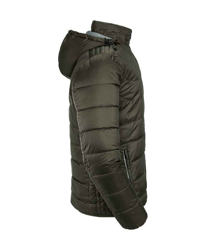 Russell Russell Athletic Hooded Nano Padded Jacket Dark Olive