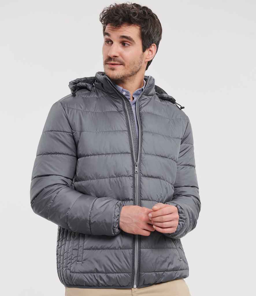 Russell Russell Athletic Hooded Nano Padded Jacket Iron