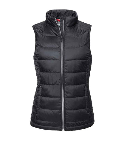 Russell Athletic Ladies Nano Padded Bodywarmer in Black