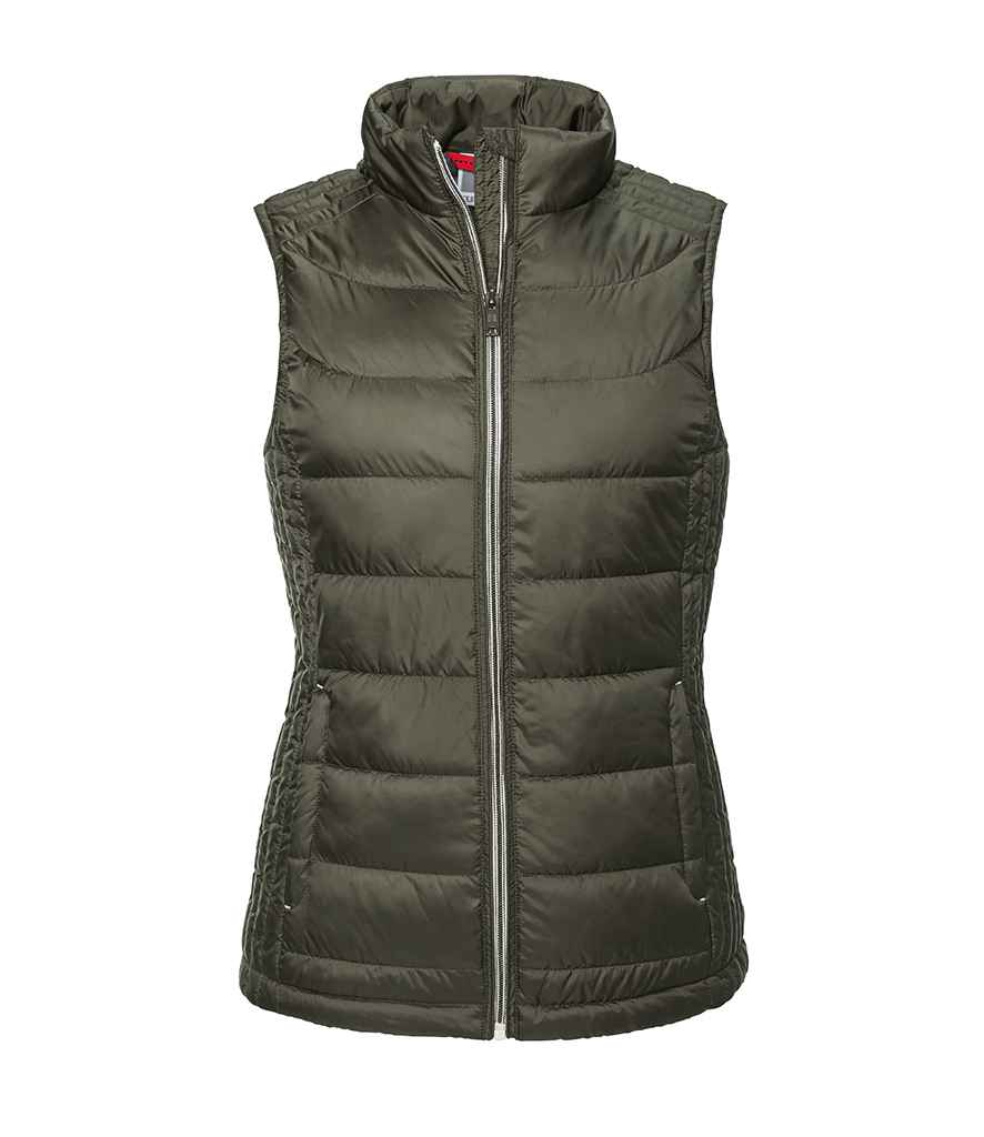 Russell Russell Athletic Ladies Nano Padded Bodywarmer Dark Olive