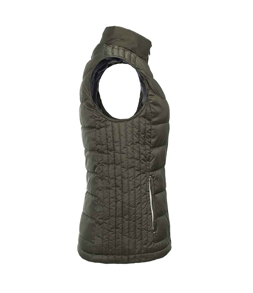 Russell Russell Athletic Ladies Nano Padded Bodywarmer Dark Olive