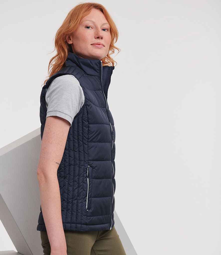 Russell Russell Athletic Ladies Nano Padded Bodywarmer French Navy