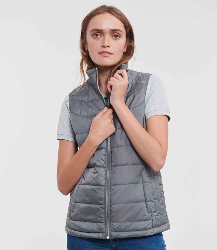Russell Russell Athletic Ladies Nano Padded Bodywarmer Iron