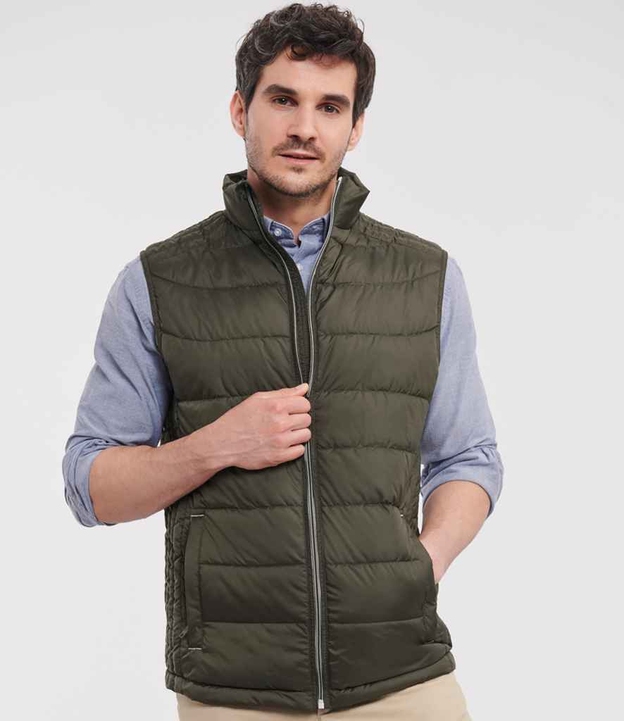 Russell Russell Athletic Nano Padded Bodywarmer Dark Olive