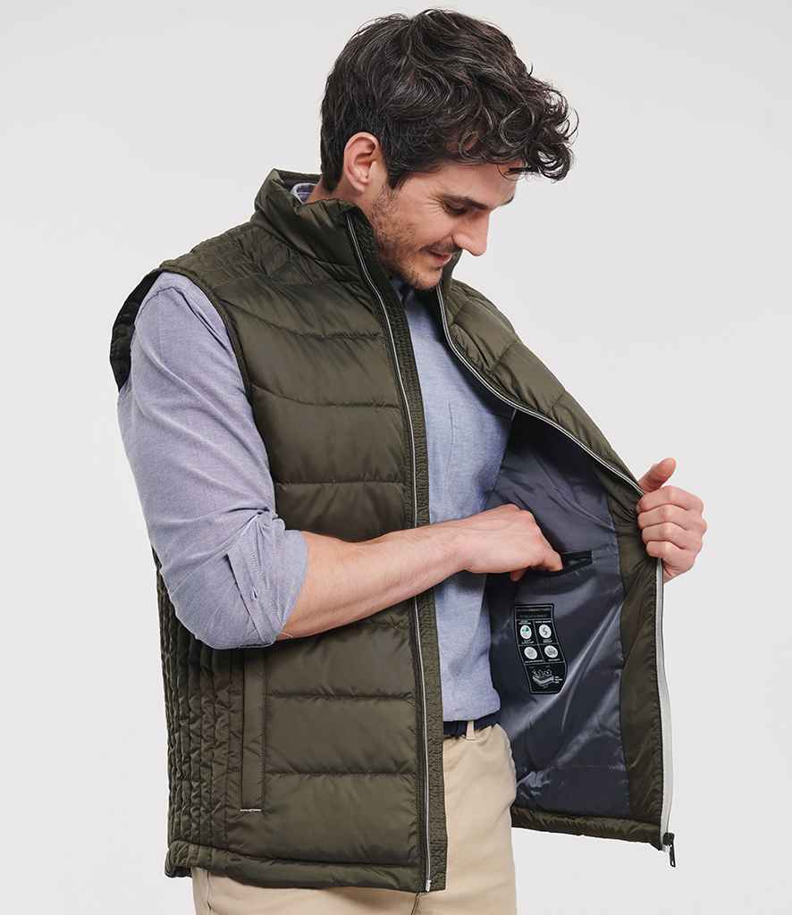 Russell Russell Athletic Nano Padded Bodywarmer Dark Olive
