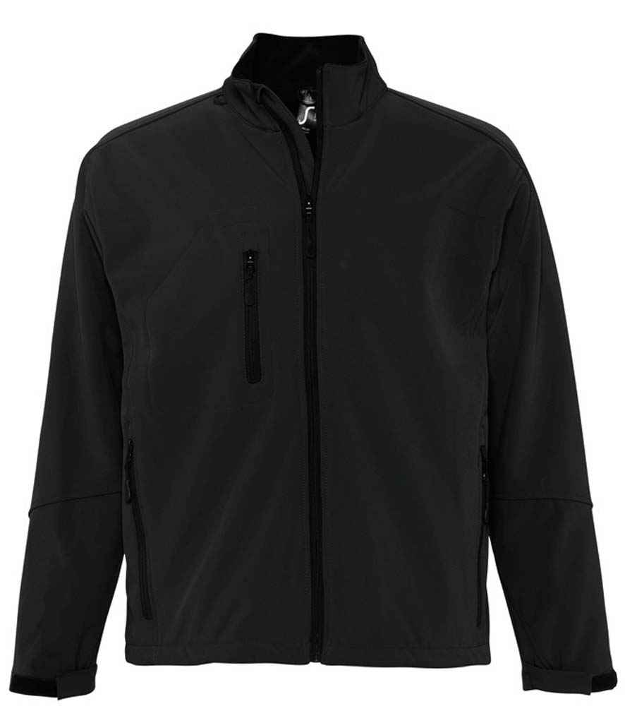 SOL'S Relax Soft Shell Jacket in Black