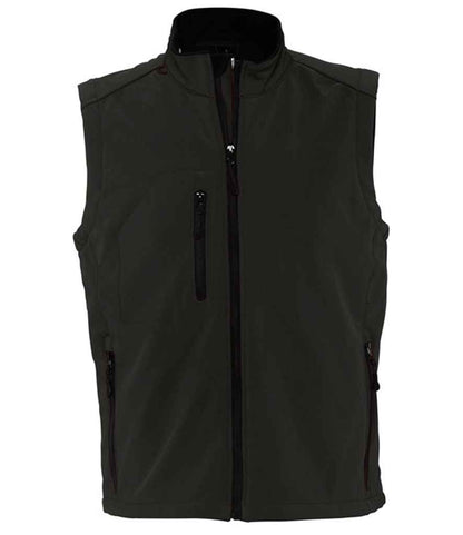SOL'S Rallye Soft Shell Bodywarmer in Black