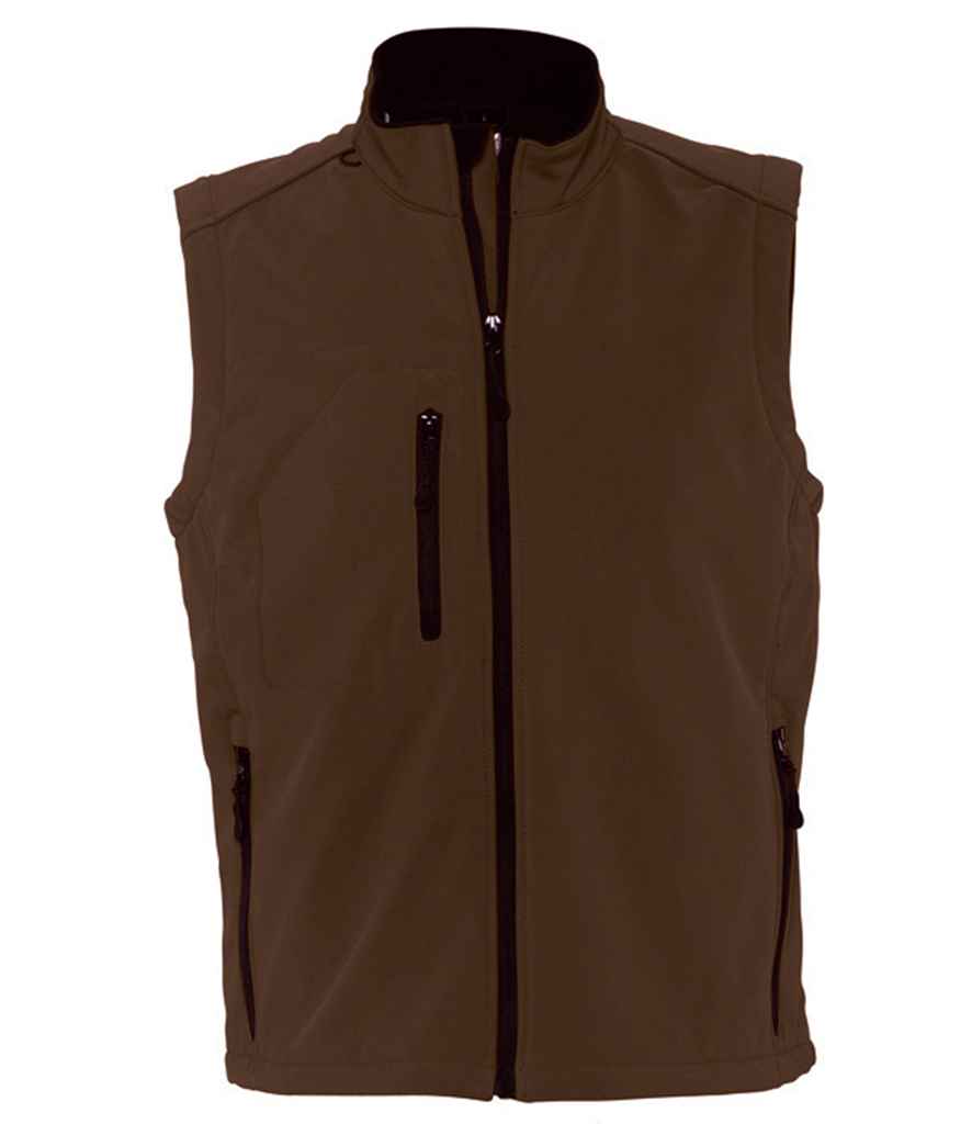 SOL'S Rallye Soft Shell Bodywarmer - Dark Chocolate