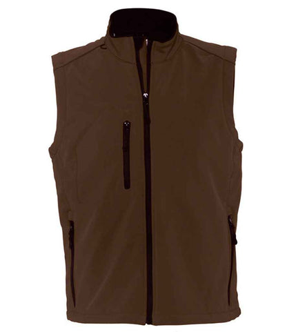 SOL'S Rallye Soft Shell Bodywarmer - Dark Chocolate