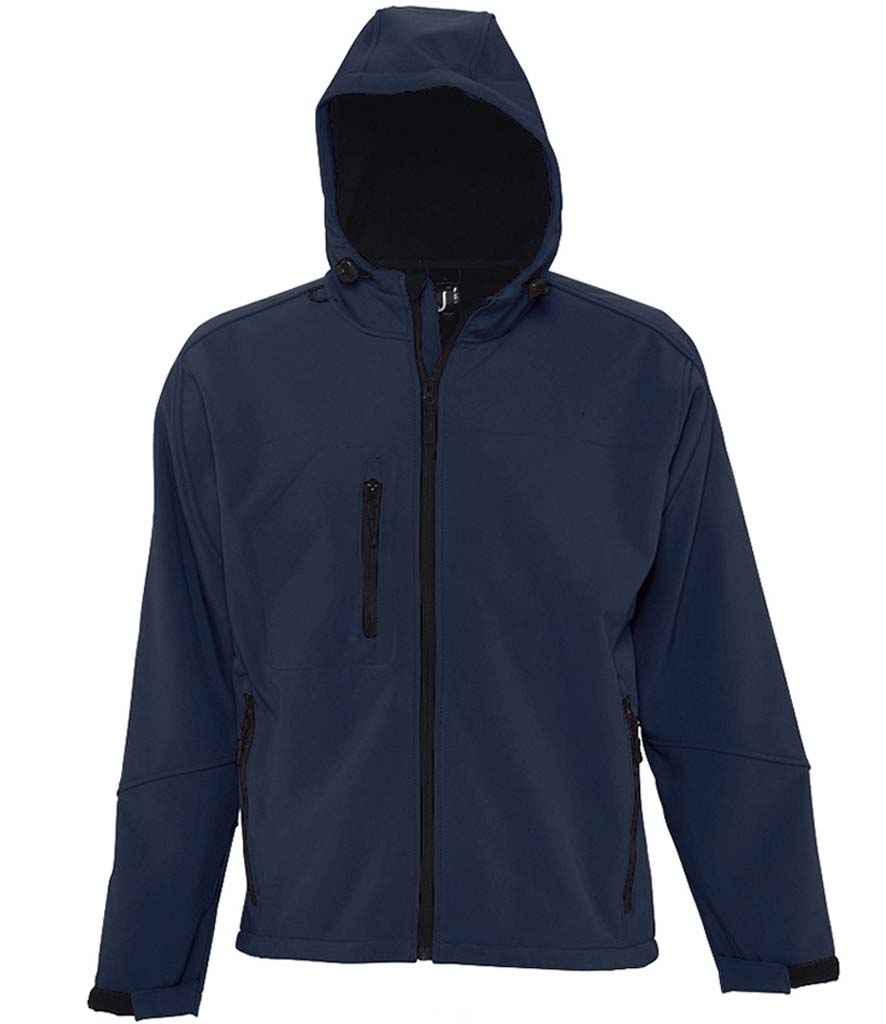 SOL'S Replay Hooded Soft Shell Jacket - French Navy