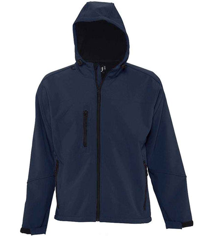 SOL'S Replay Hooded Soft Shell Jacket - French Navy