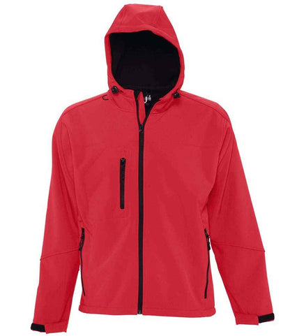 SOL'S Replay Hooded Soft Shell Jacket - Pepper Red